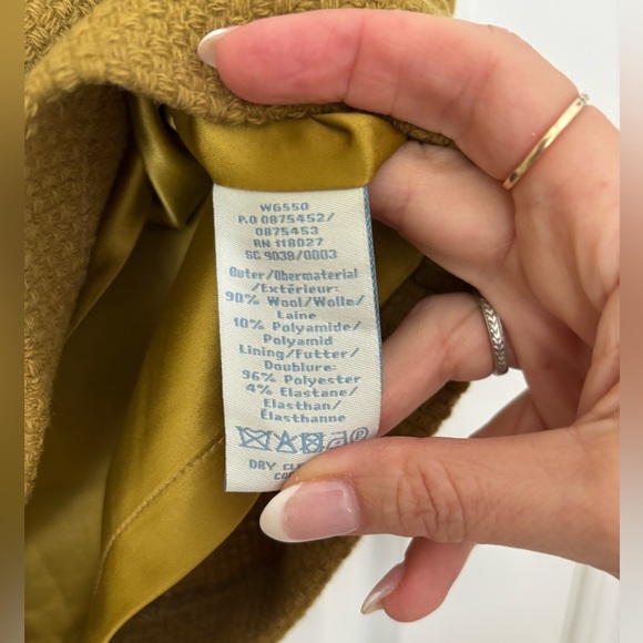 Boden Notre Dame Textured Citronelle Pencil Skirt - Picture 5 of 10